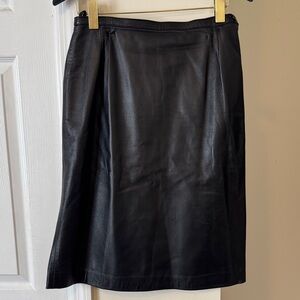 Vintage leather skirt